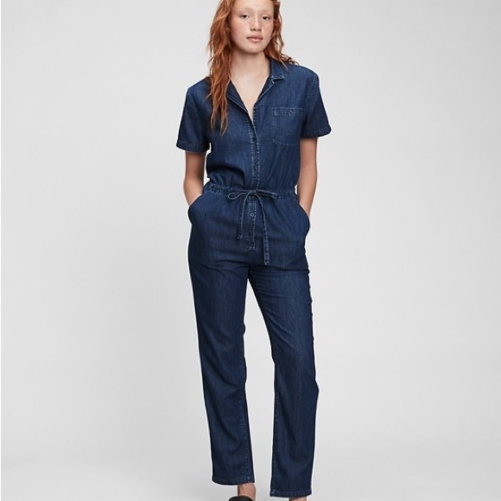 NWT GAP Blue Denim Jumpsuit